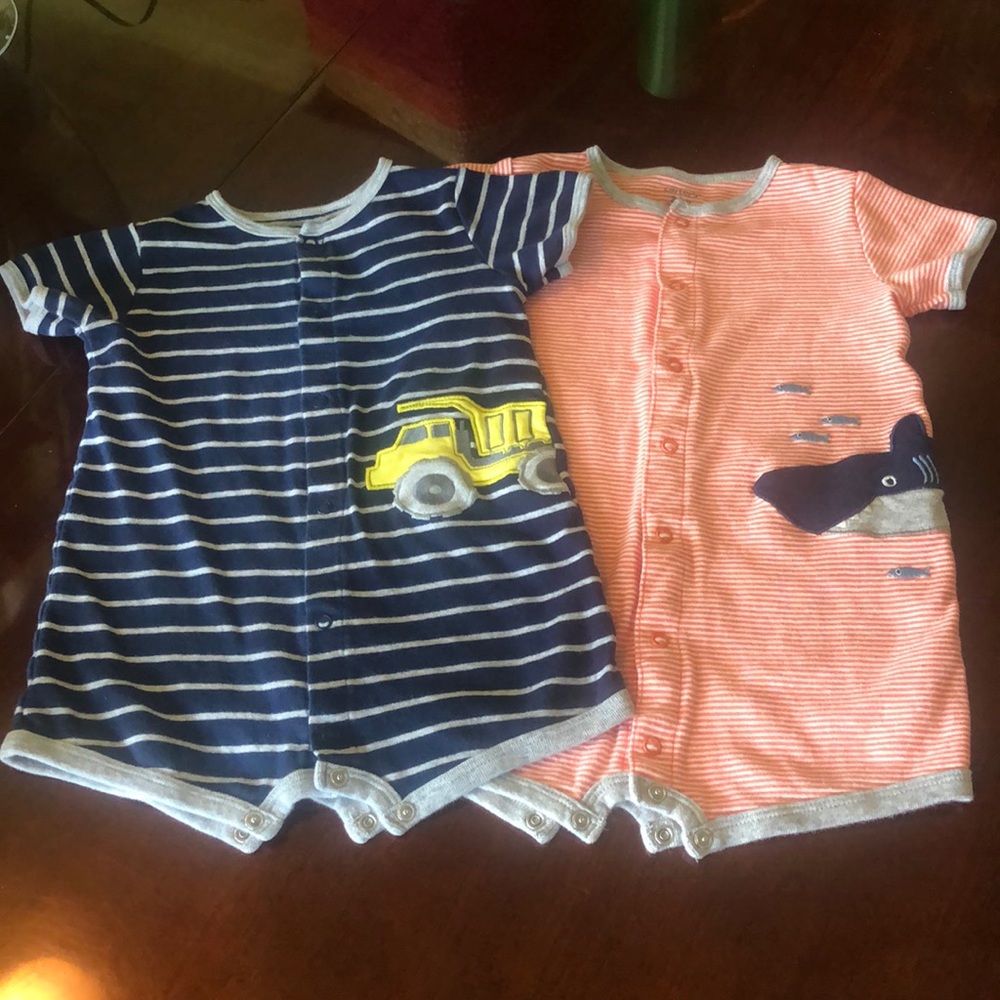 TWO Carter’s One Pieces/Rompers